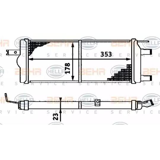 8MK 376 715-051 - Radiator, engine cooling 