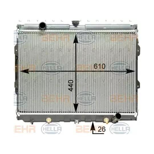 8MK 376 762-271 - Radiator, engine cooling 