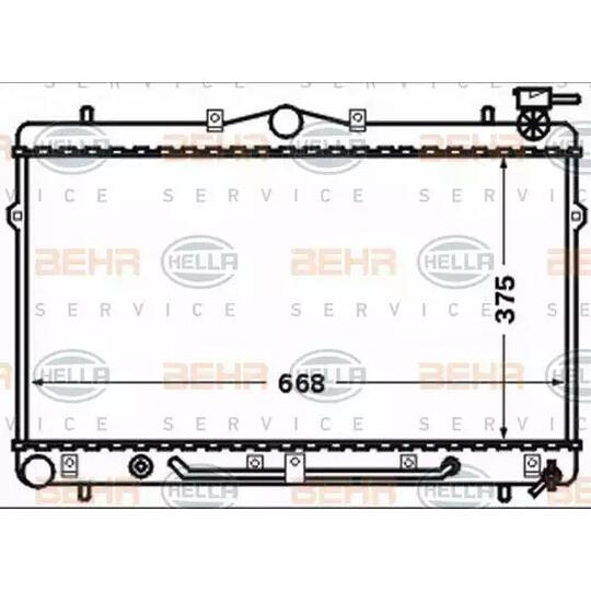 8MK 376 768-481 - Radiator, engine cooling 