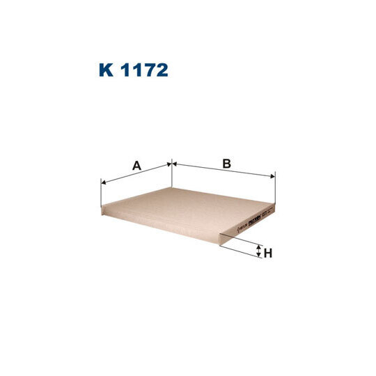 K 1172 - Filter, interior air 