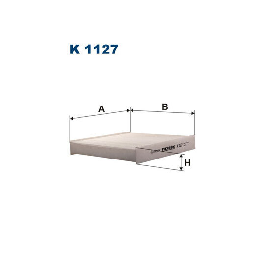 K 1127 - Filter, interior air 