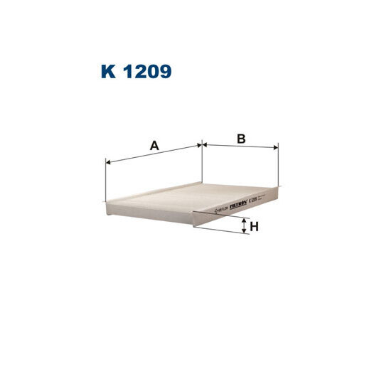 K 1209 - Filter, interior air 