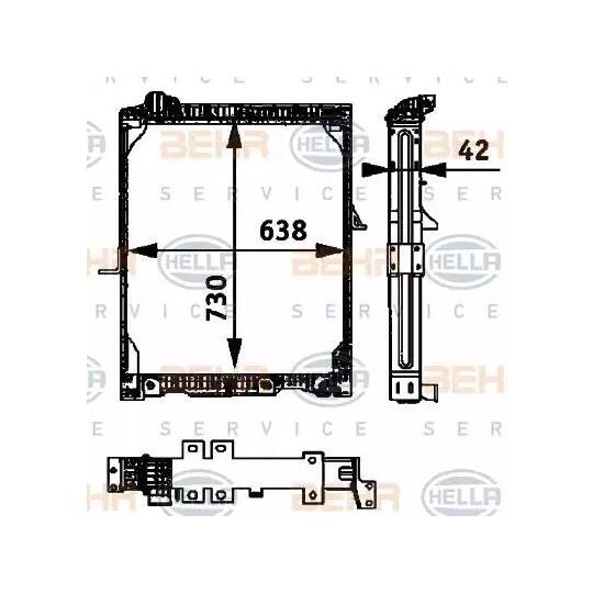 8MK 376 721-161 - Radiaator, mootorijahutus 