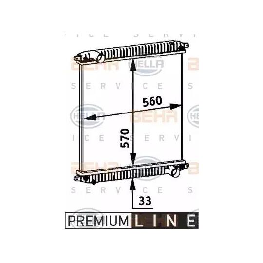 8MK 376 721-721 - Radiator, engine cooling 