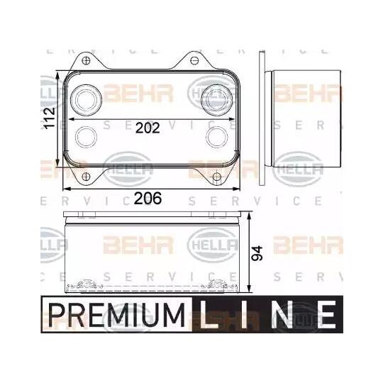 8MO 376 733-421 - Oil Cooler, engine oil 