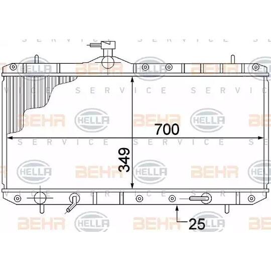 8MK 376 773-031 - Radiator, engine cooling 