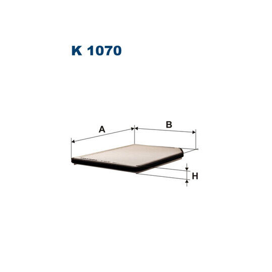K 1070 - Filter, interior air 