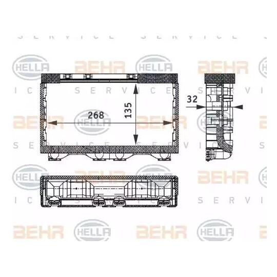 8FH 351 312-751 - Heat Exchanger, interior heating 