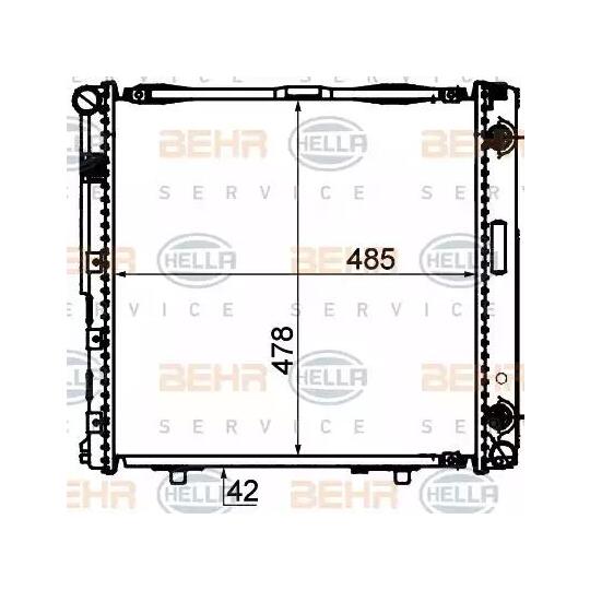 8MK 376 888-444 - Radiator, engine cooling 