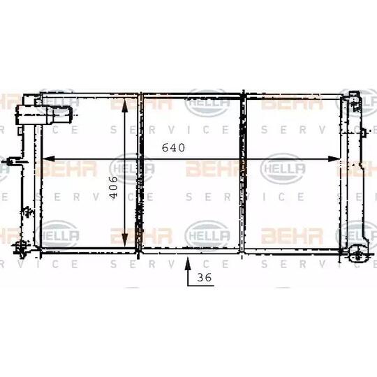 8MK 376 707-211 - Radiator, engine cooling 