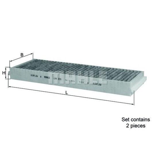 LAK 239 - Filter, kupéventilation 