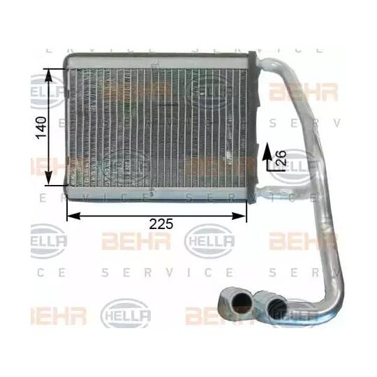 8FH 351 315-301 - Heat Exchanger, interior heating 