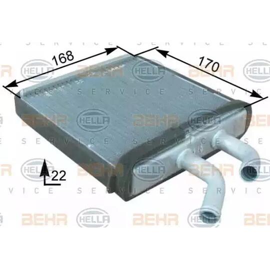 8FH 351 315-291 - Heat Exchanger, interior heating 