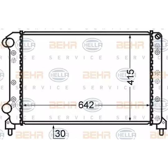 8MK 376 724-791 - Radiator, engine cooling 