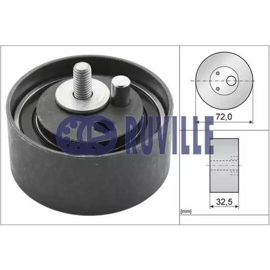 55490 - Tensioner Pulley, timing belt 