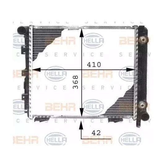 8MK 376 711-331 - Radiator, engine cooling 