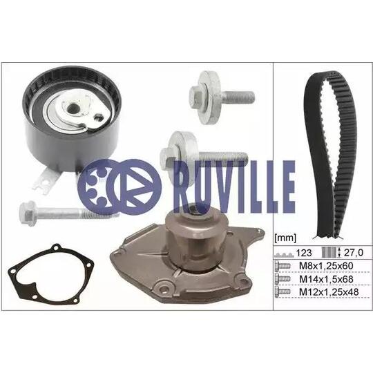 55581702 - Water Pump & Timing Belt Set 