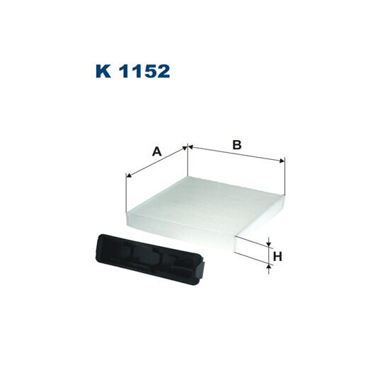 K 1152 - Filter, interior air 