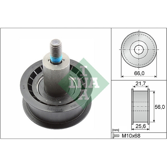 532 0167 10 - Deflection/Guide Pulley, timing belt 