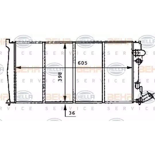 8MK 376 716-511 - Radiator, engine cooling 