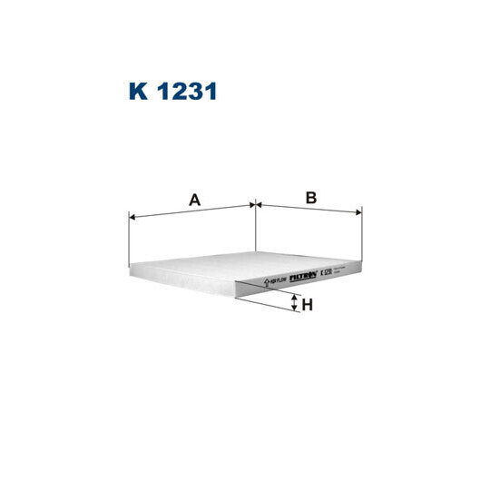 K 1231 - Filter, kupéventilation 