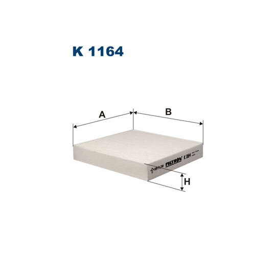 K 1164 - Filter, interior air 