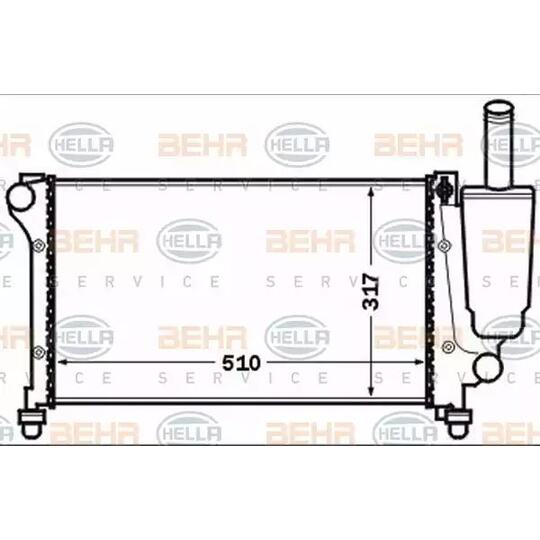 8MK 376 767-741 - Radiator, engine cooling 