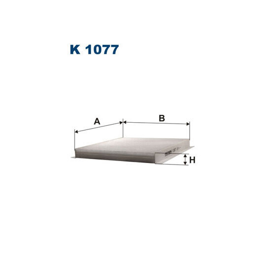 K 1077 - Filter, interior air 