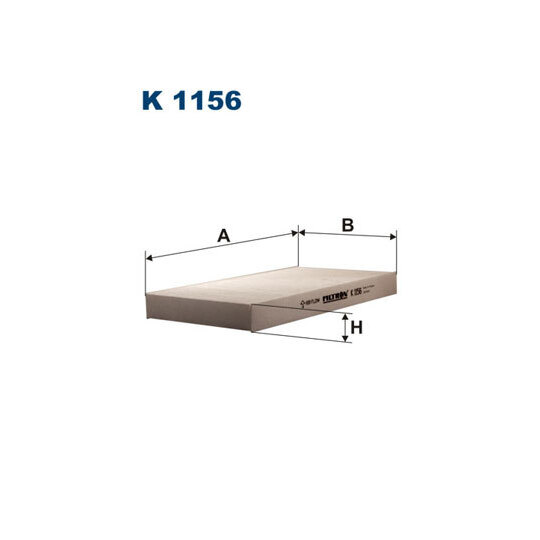 K 1156 - Filter, interior air 