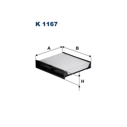 K 1167 - Filter, kupéventilation 