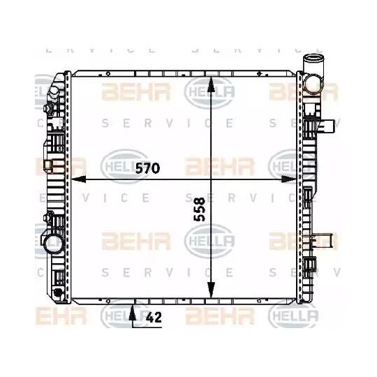 8MK 376 721-251 - Radiaator, mootorijahutus 