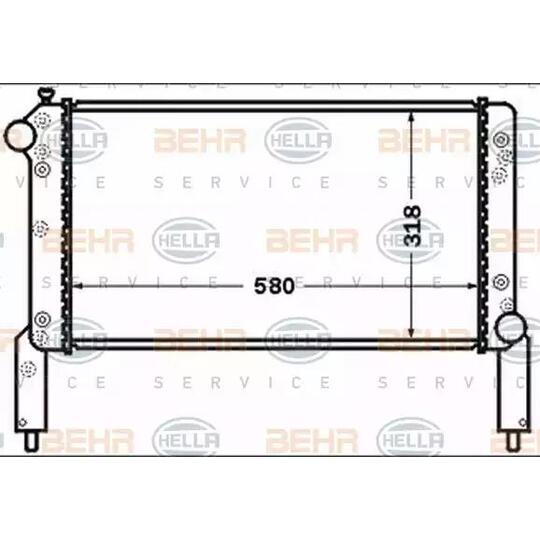 8MK 376 767-671 - Radiator, engine cooling 