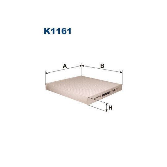 K 1161 - Filter, interior air 