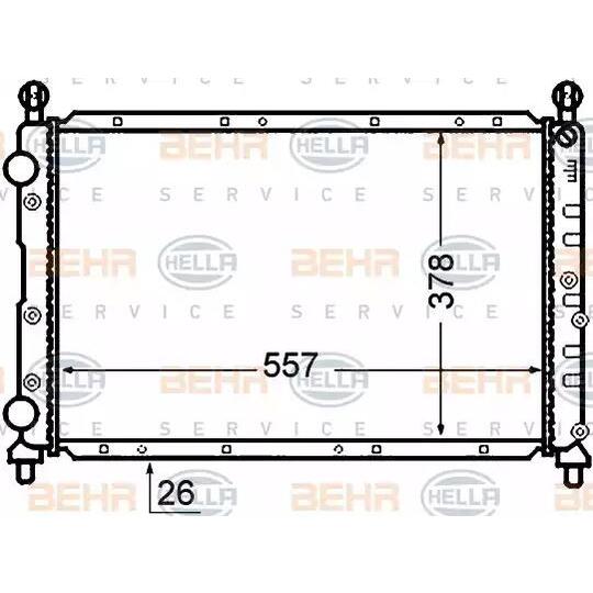 8MK 376 766-101 - Radiator, engine cooling 