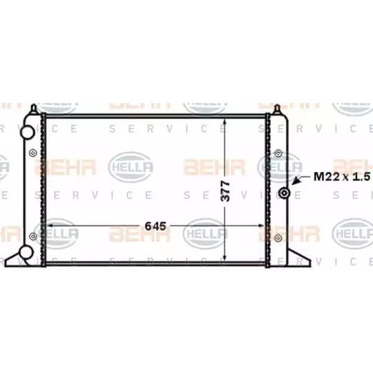 8MK 376 773-781 - Radiator, engine cooling 