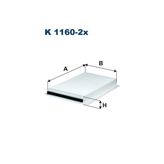 K 1160-2X - Filter, interior air 