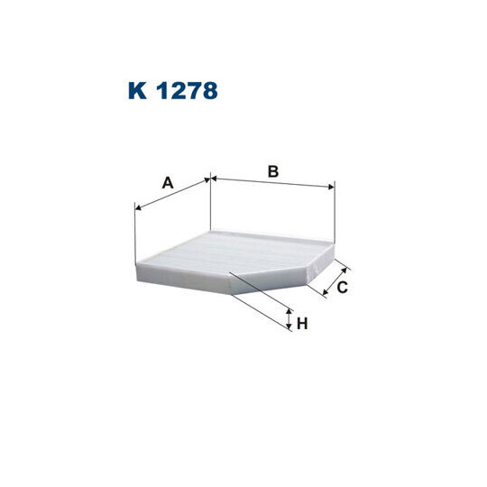 K 1278 - Filter, interior air 