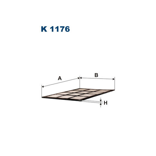 K 1176 - Filter, interior air 
