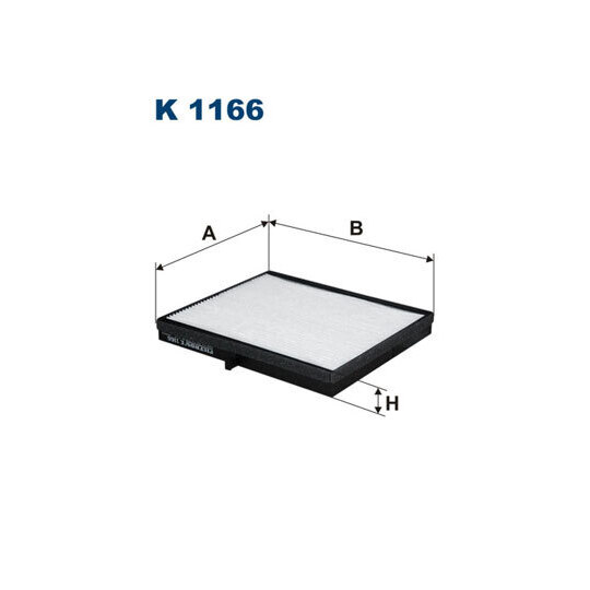 K 1166 - Filter, kupéventilation 