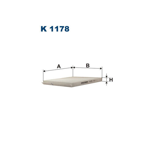 K 1178 - Filter, kupéventilation 