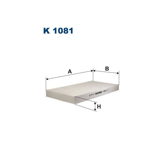 K 1081 - Filter, kupéventilation 