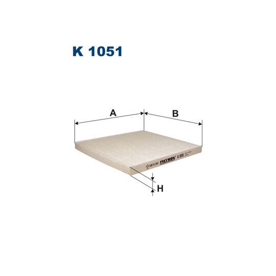 K 1051 - Filter, interior air 