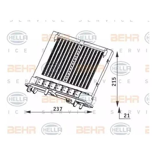 8FH 351 312-101 - Heat Exchanger, interior heating 