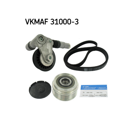 VKMAF 31000-3 - Flerspårsremssats 