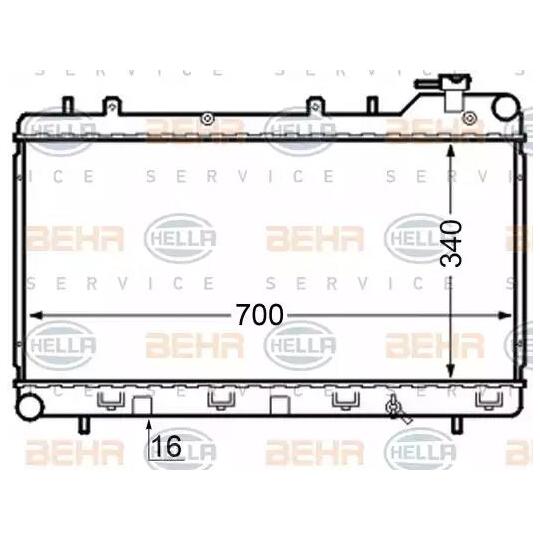 8MK 376 704-571 - Radiator, engine cooling 