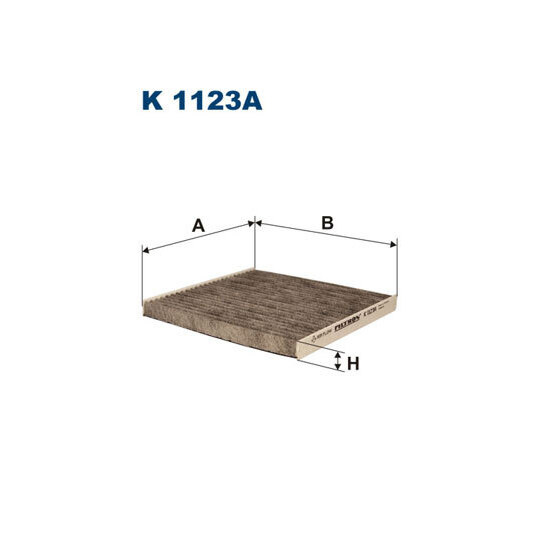 K 1123A - Filter, kupéventilation 