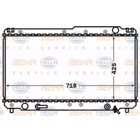 8MK 376 773-601 - Radiator, engine cooling 