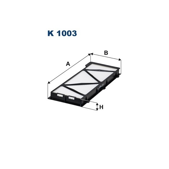 K 1003 - Filter, kupéventilation 