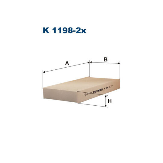 K 1198-2X - Suodatin, sisäilma 