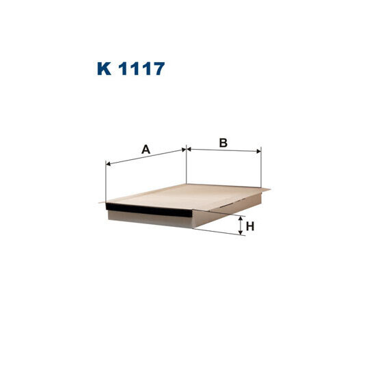 K 1117 - Filter, kupéventilation 